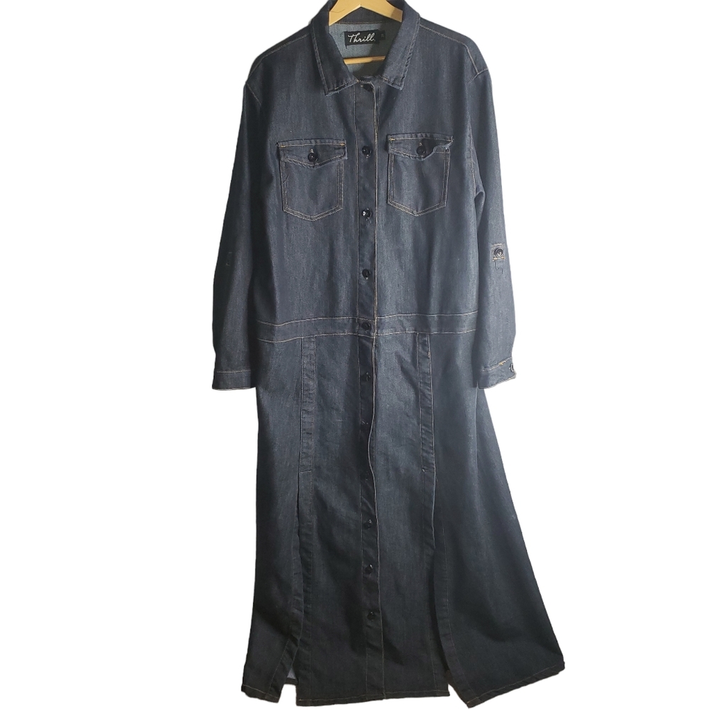 Thrill Jean Dress - Picture 2 of 14